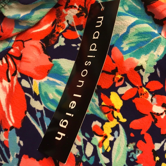 🌹Madison Leigh sleeveless navy/coral,NWT - Picture 8 of 8